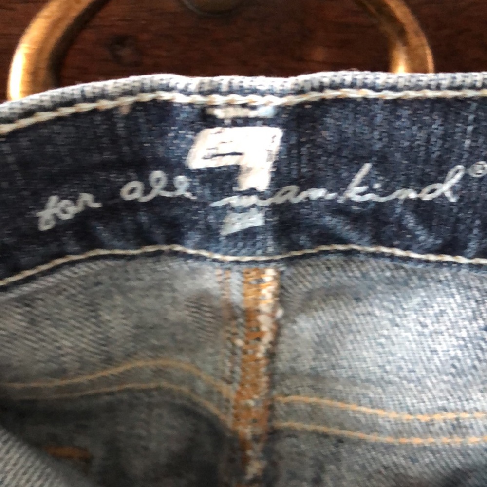 7 for all mankind jeans mini skirt, size 27. - Picture 5 of 13